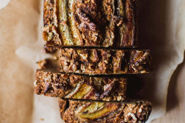 High Protein Banana & Blueberry Oat Bread