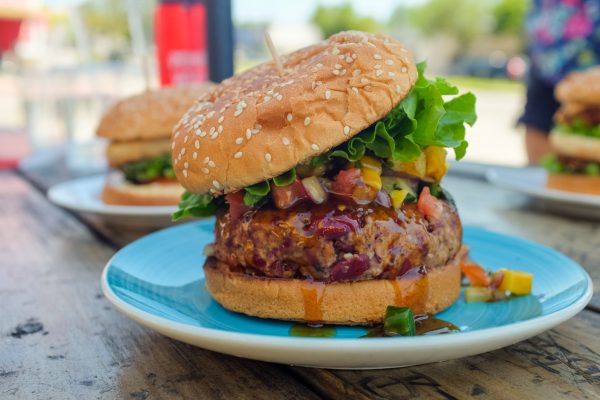 Vegan Sweet Chilli Chickpea and Sweetcorn Burgers