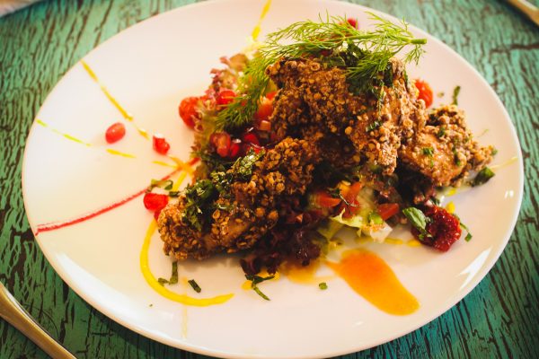 Chicken Thighs With Oats and Grain Mustard